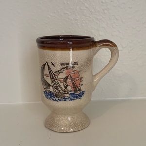 Vintage Textured South Padre Island Tourist Mug 🦩